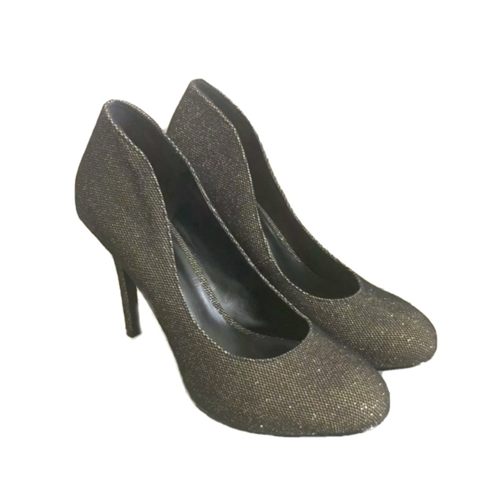Nine West Micha Metallic Pumps Heeled Shoes Slip On Sz 6.5